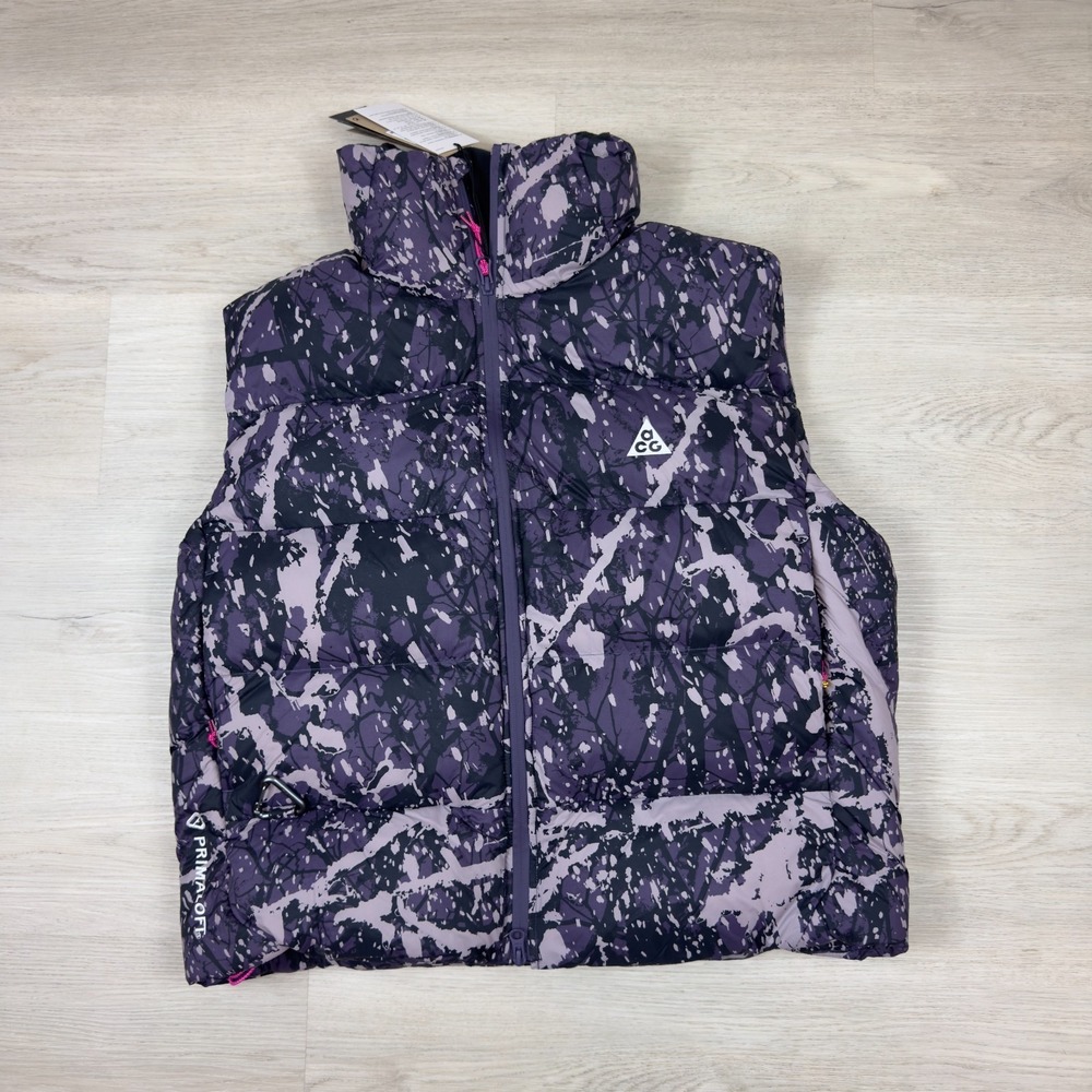 Nike ACG Therma Fit ADV Lunar Lake Puffer Vest Womens Medium Purple FV7331 573